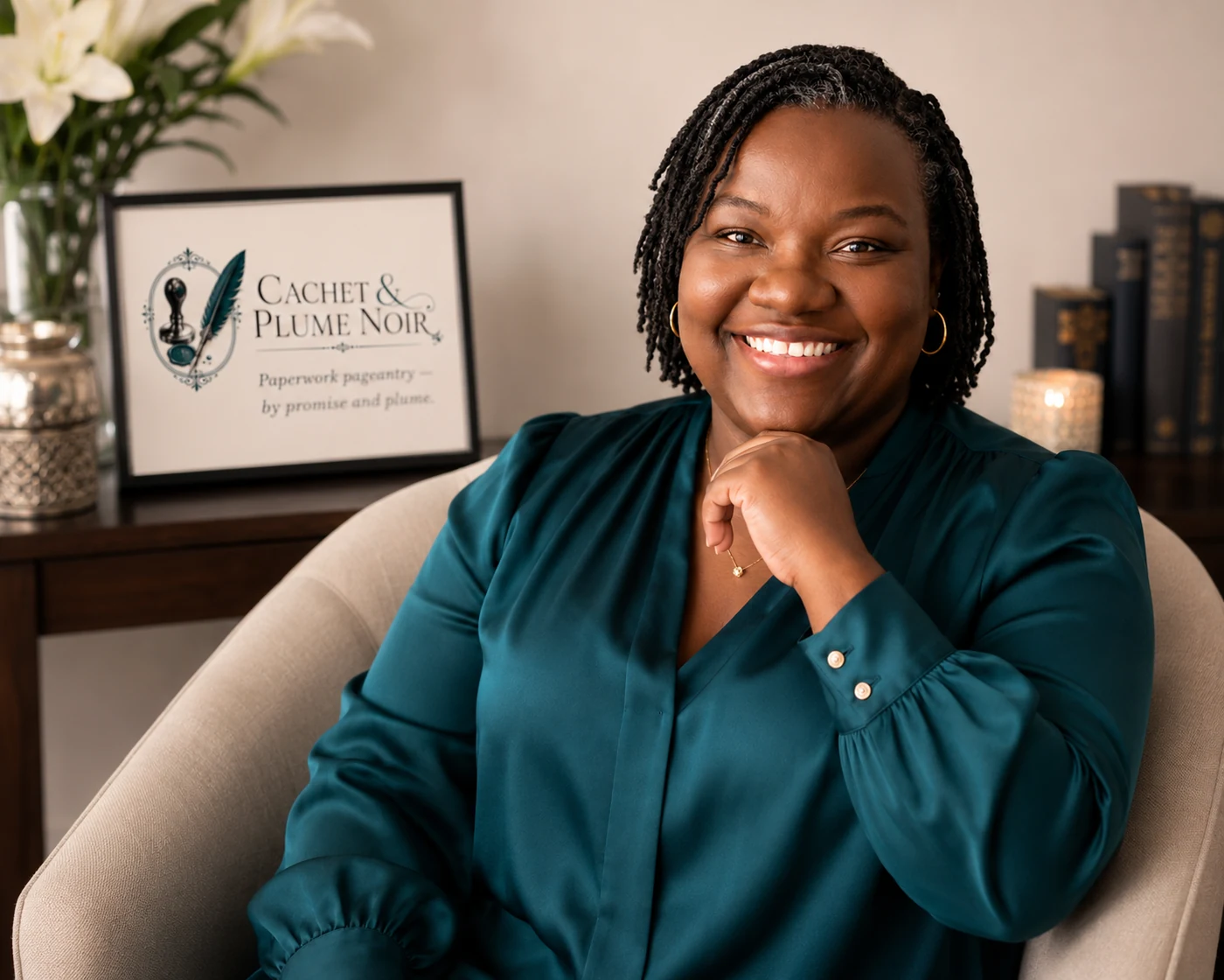 Annette Washington, Founder of Cachet & Plume Noir Mobile Notary Services.